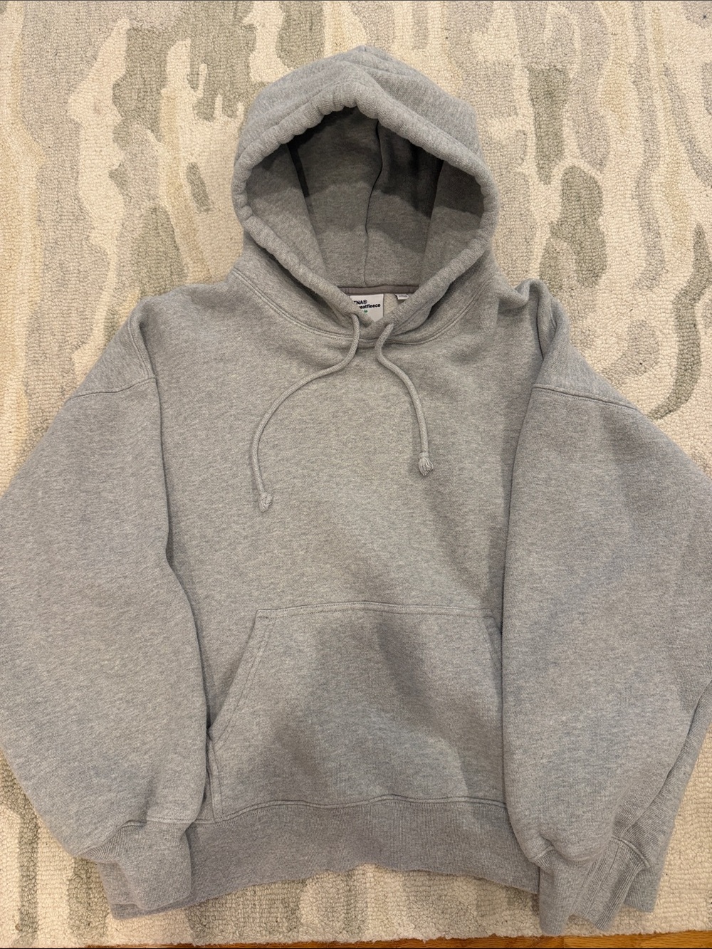 TNA Bubble Fleece Boyfriend Fit Sweatshirt  Gray Size L